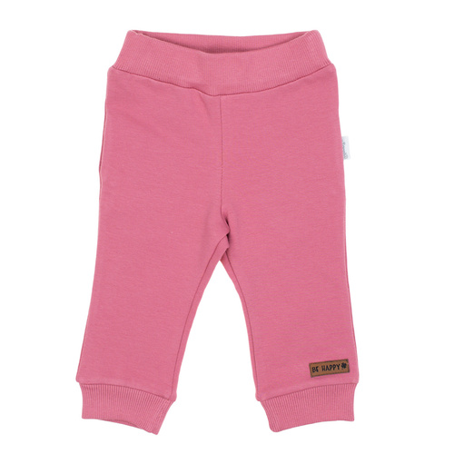 216273 Pantalones de chándal Lala Nicol - pantalón rosa para niños con puños de canalé, talla 62-146