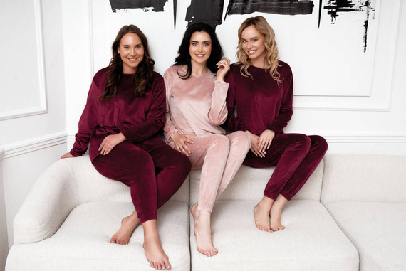 Conjunto Akara Ladies Italian Fashion - rosa empolvado