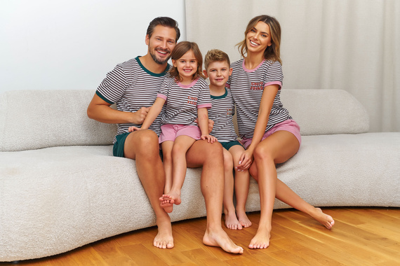 Pijama mujer 7403 algodón rayas transpirable cómoda