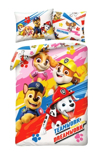 Psi Patrol Kids 12 ropa de cama de algodón Halantex - 100% algodón, cremallera, peso 115 g/m²