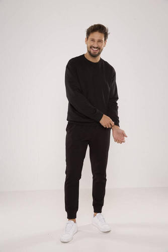 728 Sudadera Just Forex para hombre - negra