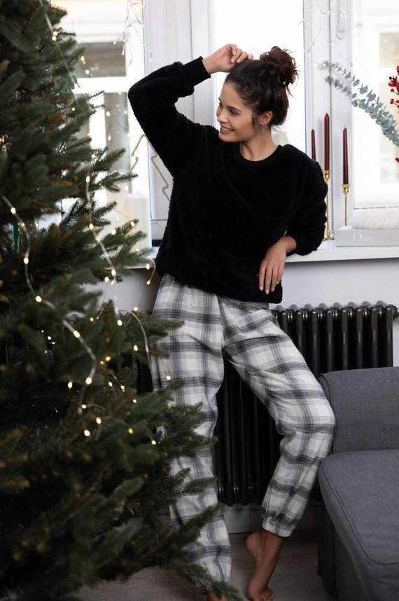 Pijama de mujer Meredith Sensis - negro