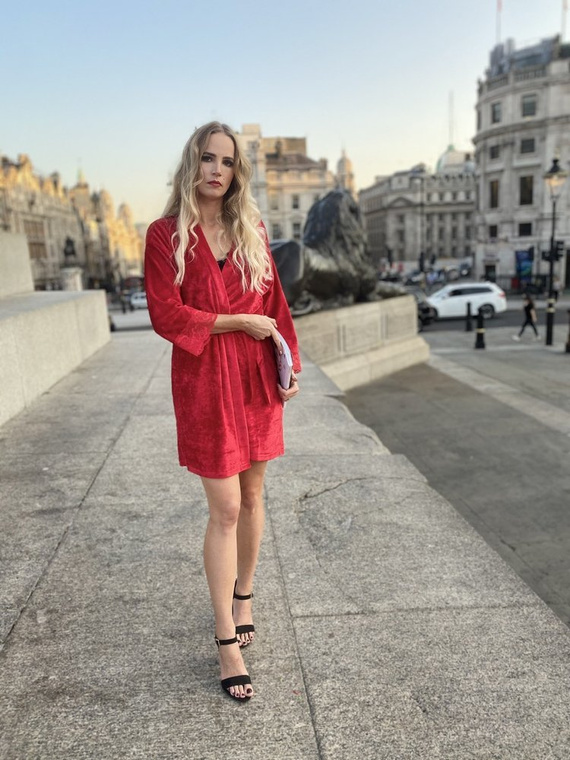 457 Bata corta de mujer Milagros - roja