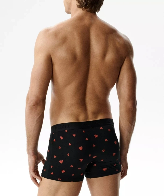 2GMH-032/Z26  Bóxer masculino Atlantic 2 unidades de algodón con corazones