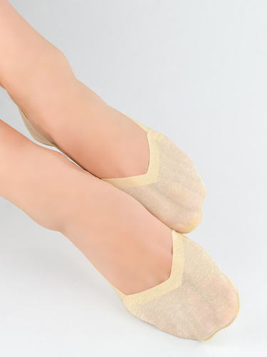 Calcetines invisibles mujer Noviti SN067 finos algodón silicona talón