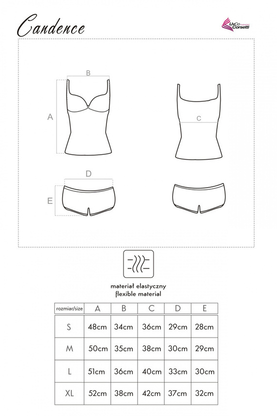 Candence LC 90039 Pijama de mujer LivCo Corsetti Moda