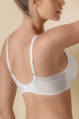 Selene Mireia sujetador push-up sin aros con encaje marfil perlado