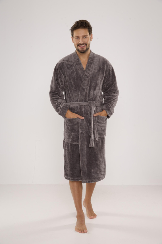 391 Albornoz de hombre Hugo De lafense - gris