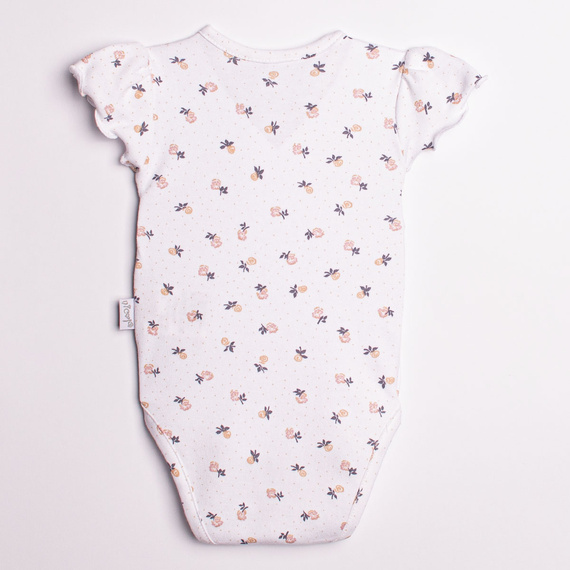 Body de algodón para niña con manga corta y diseño floral – Nicol, 220094