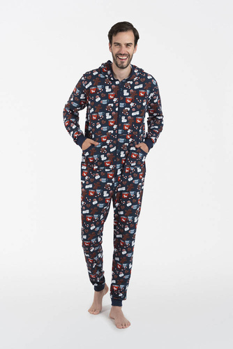 Rojas Italian Fashion mono de hombre - estampado