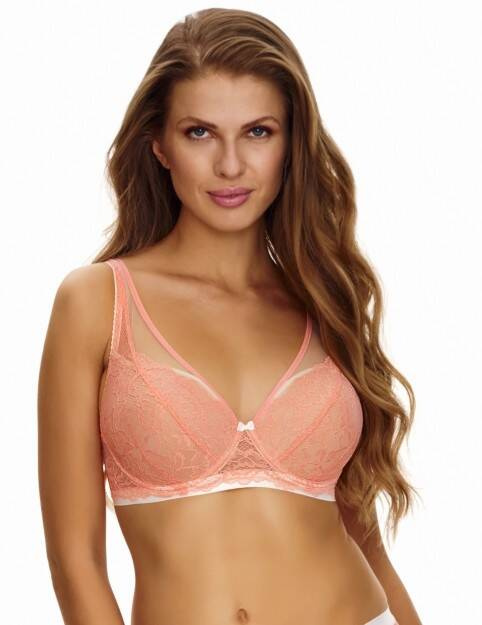 2453 Sujetador bralette suave Lupoline - melocotón