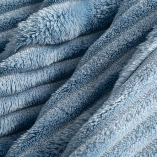 Manta cubrecama Nina 220x200 flano 3D suave Eurofirany 300 GSM azul