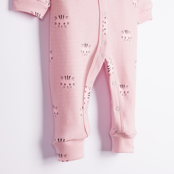 Pijama enterizo para bebé Nicol Tosia 225033 100% algodón con gatitos sin pies