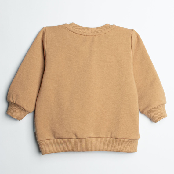Nicol Olo 222274 sudadera bomber para niño en color caramelo de algodón con cremallera