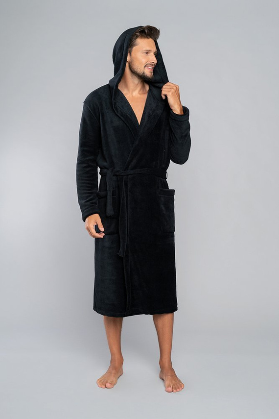 Mimas Albornoz con capucha para hombre Italian Fashion- camel