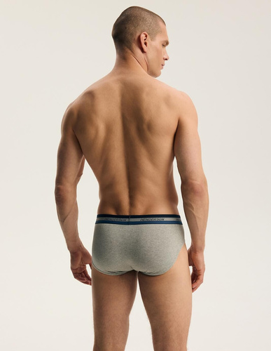 Slips para hombre Henderson Far 45787 2 unidades de algodón gris y vaquero