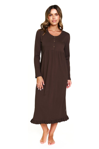 7318 Doctor Nap - Camisón de embarazo y lactancia en algodón | Fabricación polaca - brownie