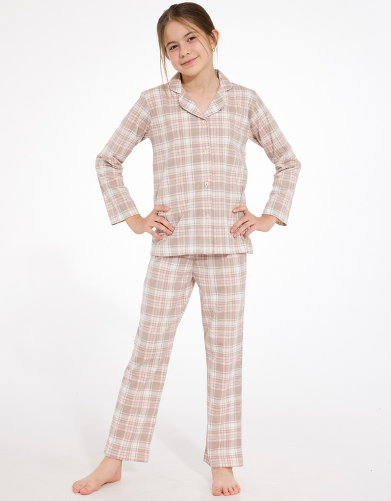 Pijama para niña Cornette 972/211, 973/211 Giorgia 2 100% algodón con apertura frontal
