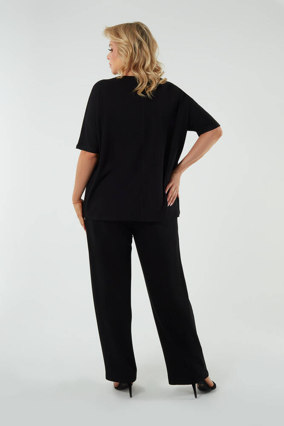 Soler Pantalones largos Mujer Moda Italiana - negro