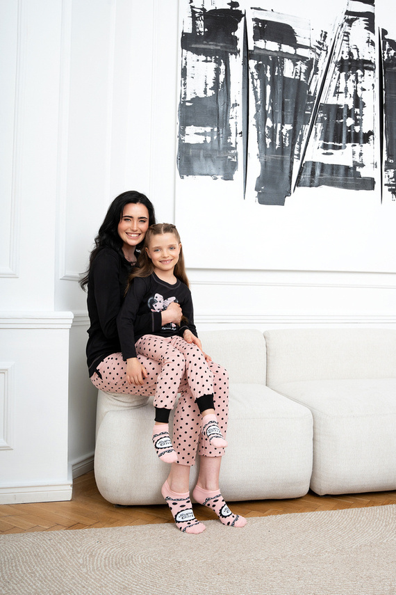 Bonilla Pijama de niña Moda Italiana - negro/estampado