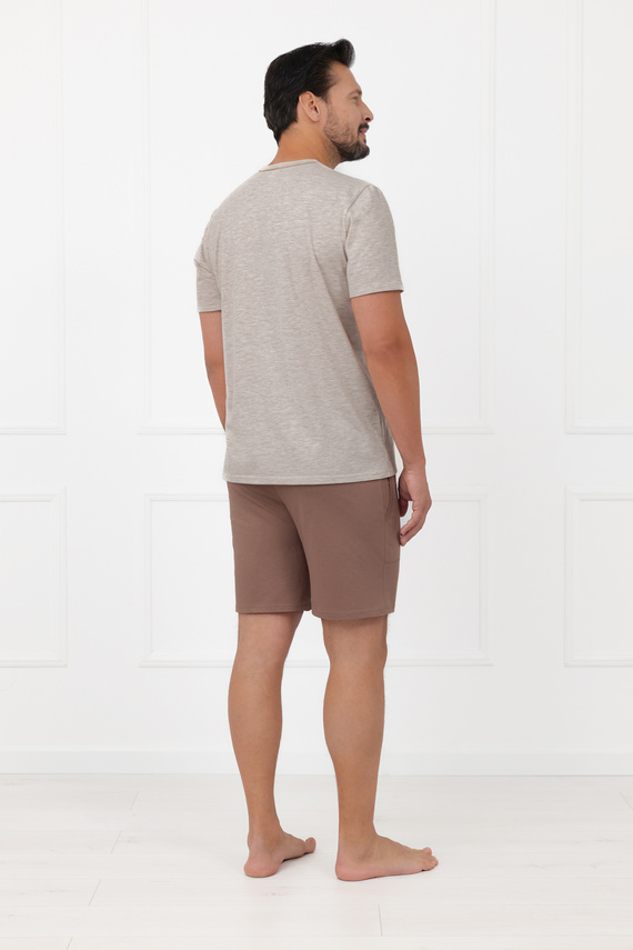 Pijama hombre Shiba Italian Fashion 100% algodón shorts manga corta