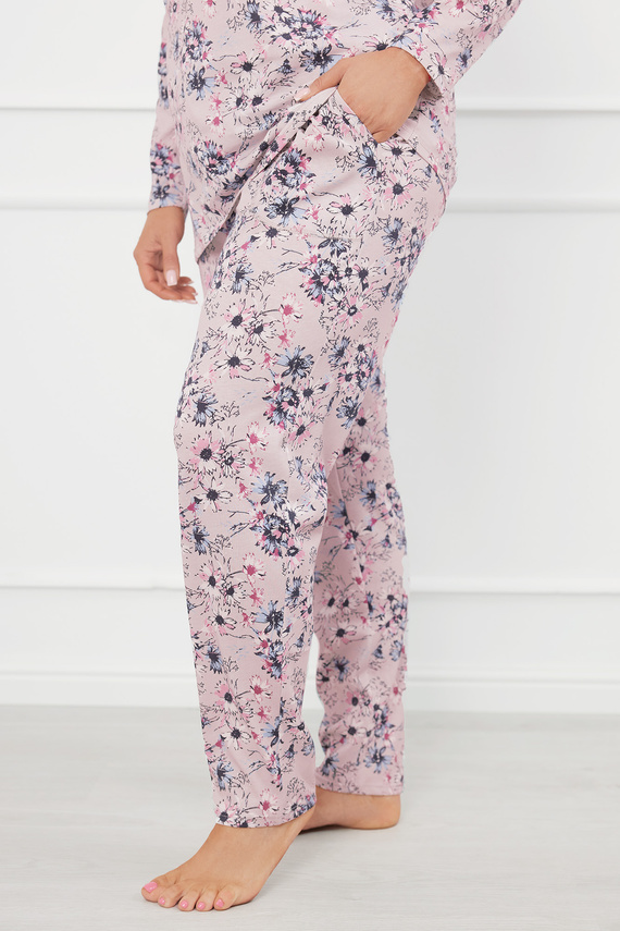 Toliana Pijama de señora manga larga, pantalón largo Moda Italiana