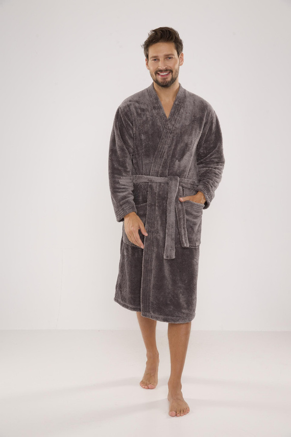 391 Albornoz de hombre Hugo De lafense - gris