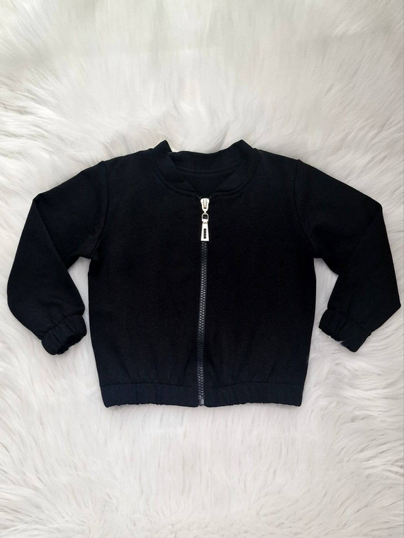 Sudadera bomber para niños Grace Bambarillo negra - elegante y cómoda para niñas