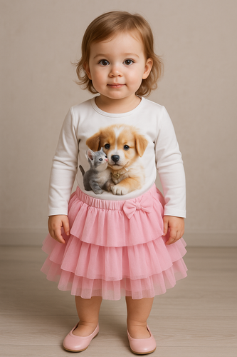 Friends Blusa infantil Bambarillo ecru- jersey | Comodidad y estilo