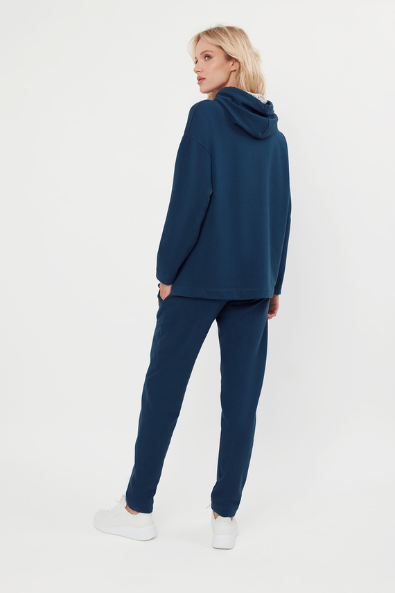 Lagos Sudadera con capucha Mujer Moda Italiana - denim