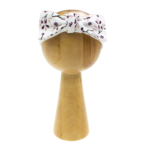 217065 Diadema de algodón Alisa Nicol con lazo - estampado floral