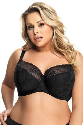 Sujetador semiacolchado Gorsenia K 357 Blanca negro