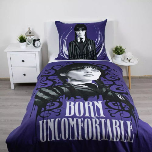 Ropa de cama de algodón Wednesday Handy Thing 140x200 Jerry Fabrics morada