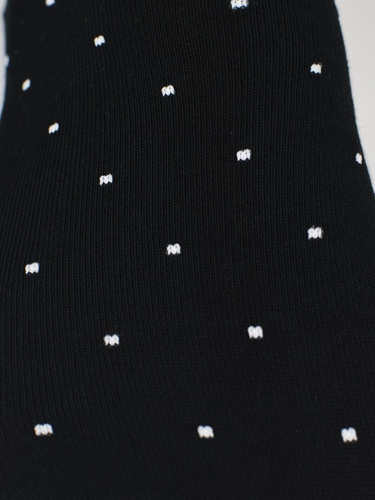 Calcetines invisibles mujer Noviti ST077 – modal, lunares, costuras planas black