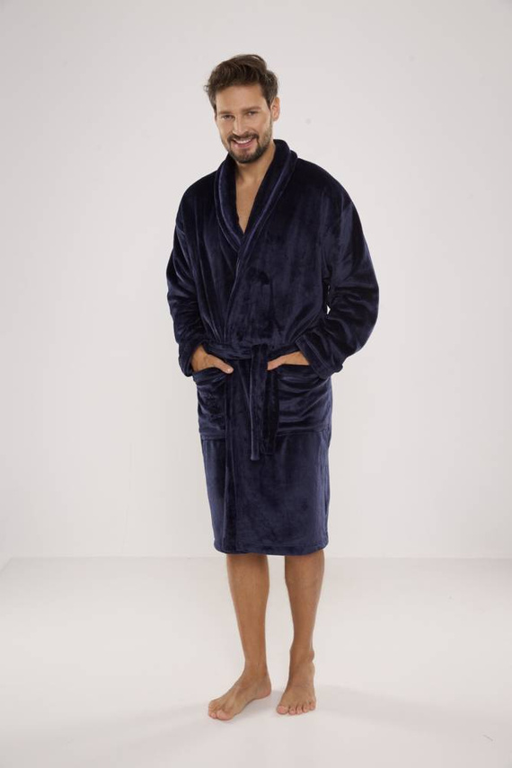 716 Bata de hombre Rafael De lafense - azul marino