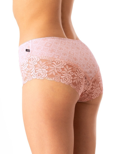 Braga de algodón para mujer Key LPB 731 negro beige - lote de 2 unidades en caja, corte clásico