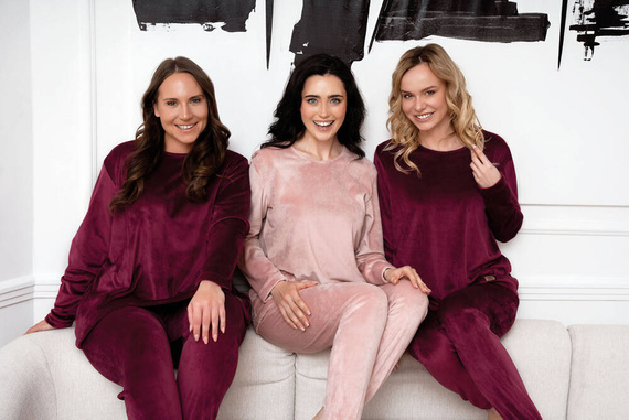 Conjunto Akara Ladies Italian Fashion - rosa empolvado