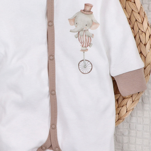 ABN-5586 Circus Baby Pajac Nini - 100% algodón orgánico, antialérgico, producción polaca