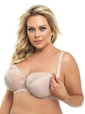 MK15 AMY Sujetador de lactancia suave Gorsenia - beige
