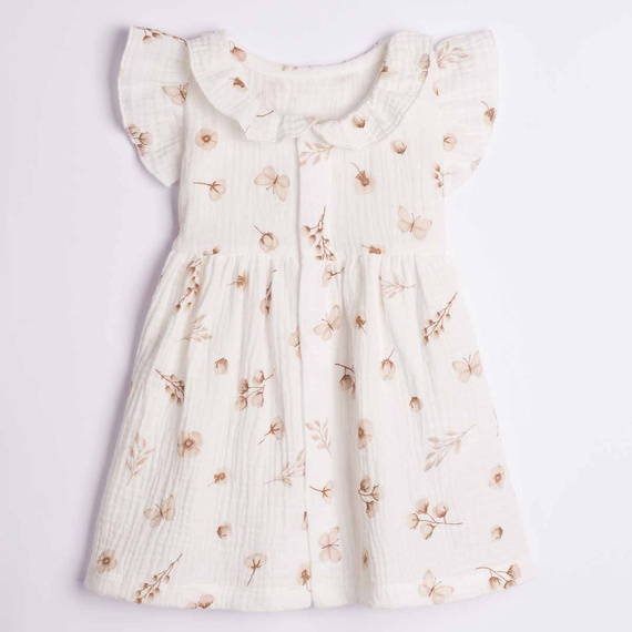 Nicol 224240 Vestido de Muselina para Niña 100% Algodón para Verano