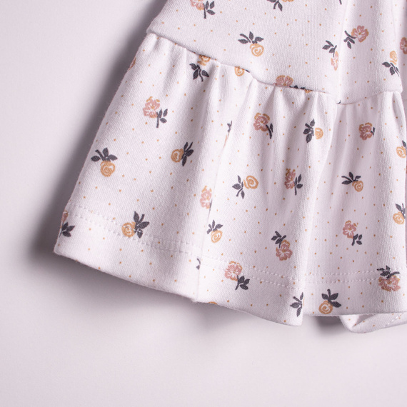 Nicol 220159 body vestido bebé niña algodón floral con volantes