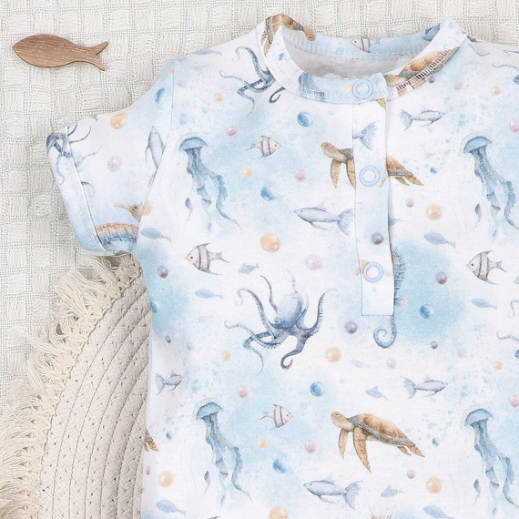 ABN-5452 Rampas para bebé Sea Of Joy Nini - algodón orgánico, cómodos botones a presión