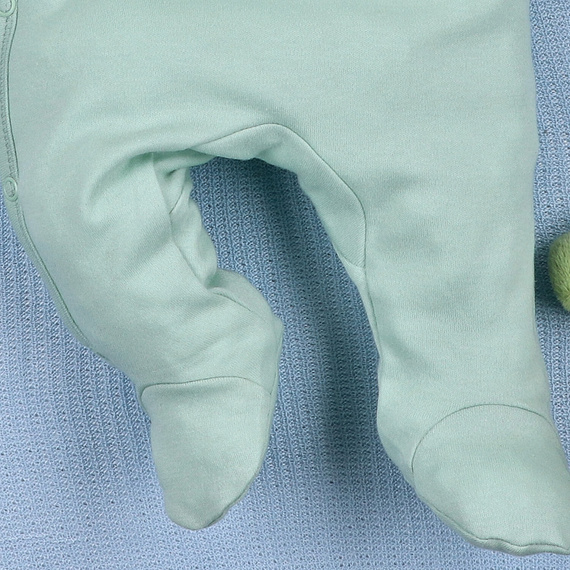 ABN-5568 Pijama para bebé Dino Explorer Nini menta | algodón orgánico, cierre con automáticos