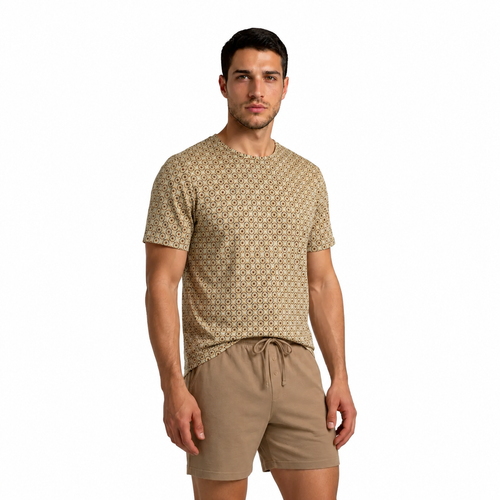 Sesto Senso 2723/02 Latte Pijama corta de hombre de algodón 100% algodón