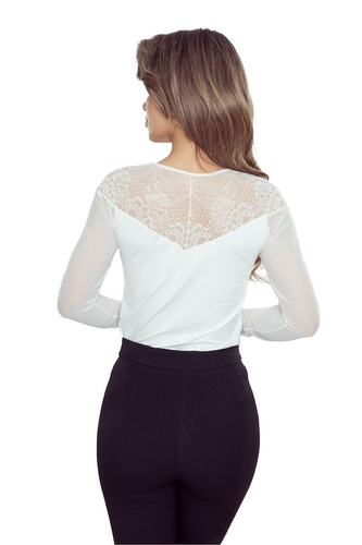 Eldar blusa mujer Sela crudo - viscosa, encaje, manga larga