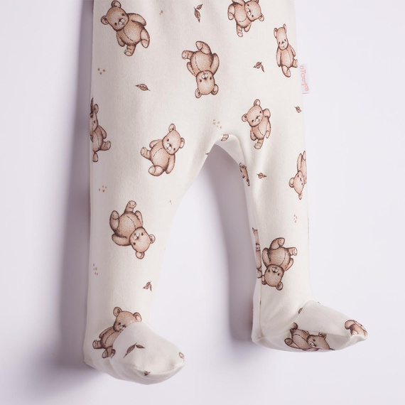 Pantalones cortos para bebé Figo Nicol Koala 100% algodón blanco