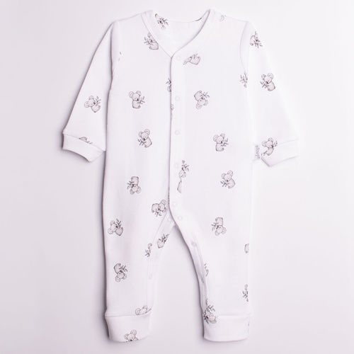 Pijama para bebé 223033 Figo Nicol Koala 100% algodón blanco