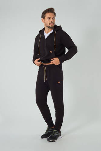 Darwin Pantalones de chándal Hombre Moda Italiana - negro