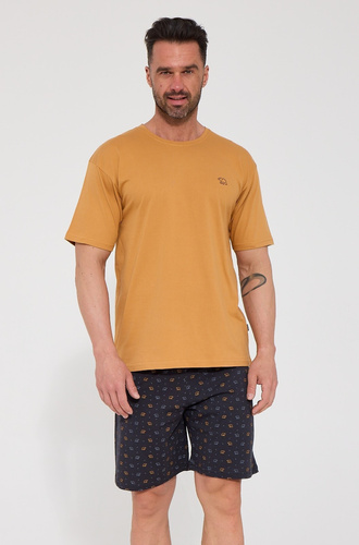 Cornette Wild Bear 326/346 Pijama para hombre 100% algodón Manga corta miel