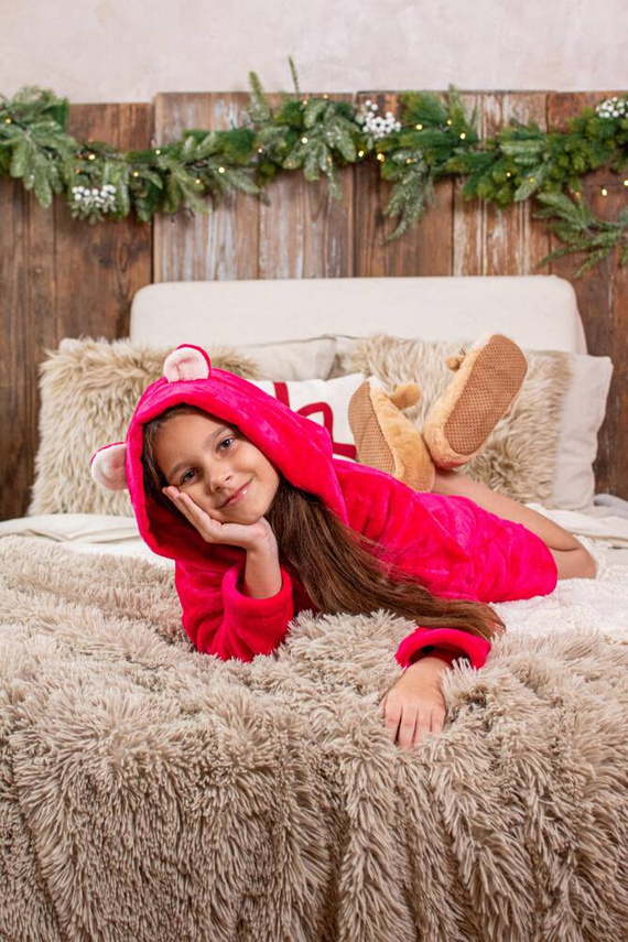 730 Albornoz infantil Serena Forex - frambuesa